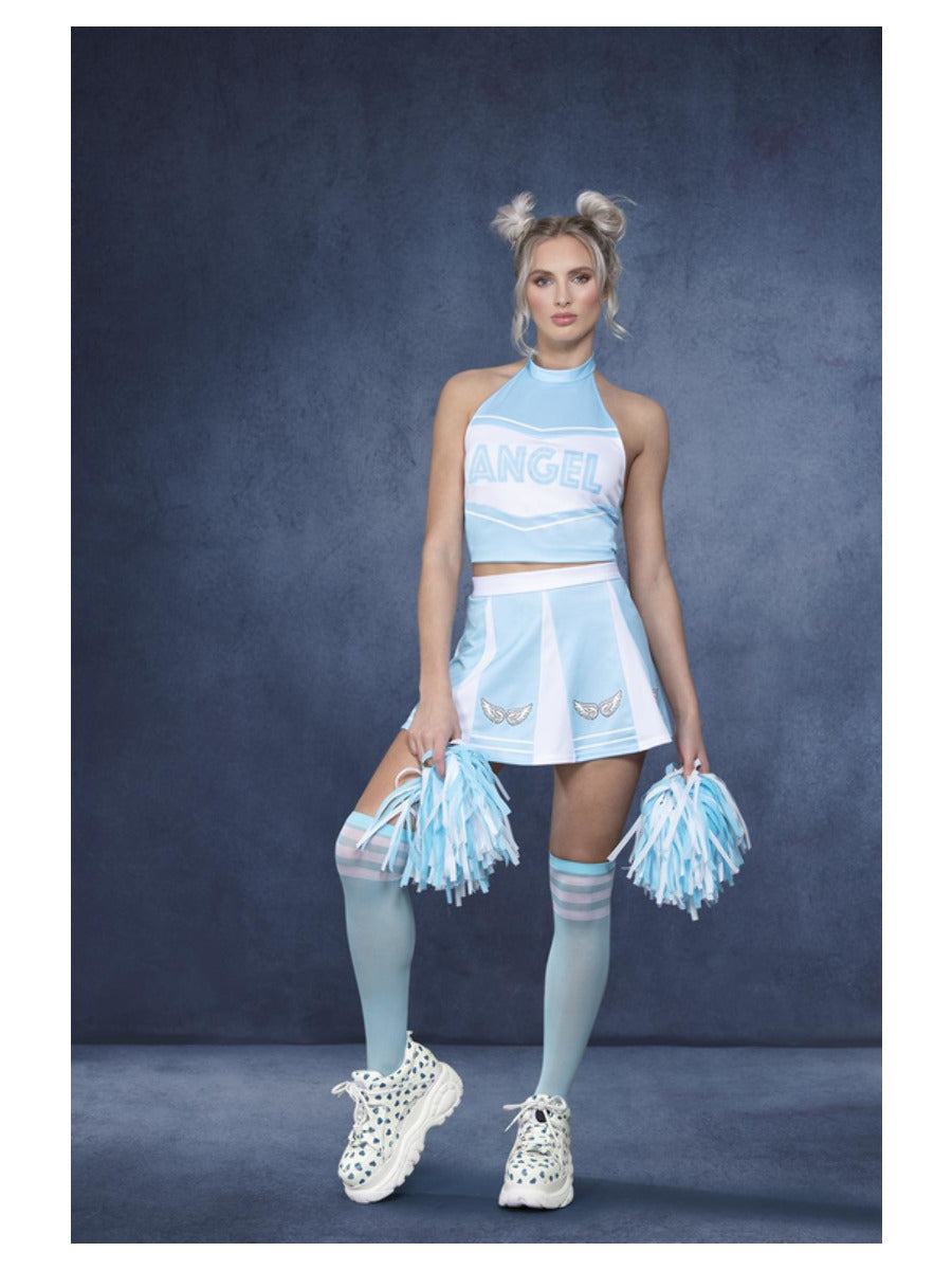 Fever Angel Cheerleader Costume, Blue
