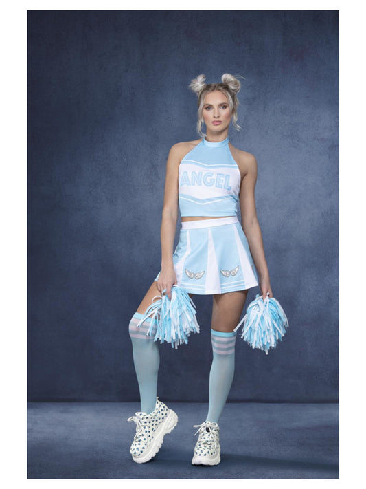 Fever Angel Cheerleader Costume, Blue