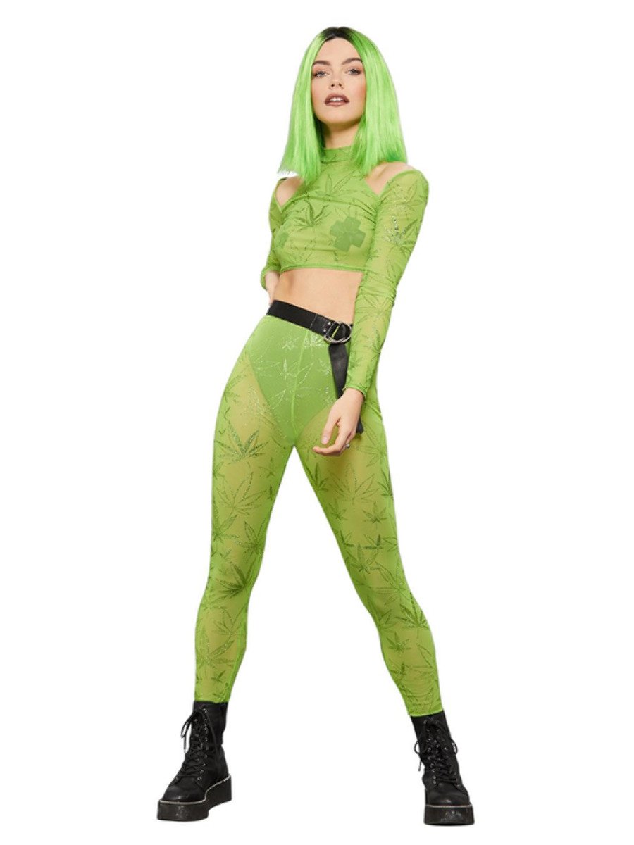 Fever Cannabis Sheer Crop Top & Leggings