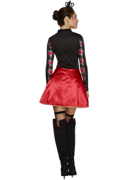 Fever Queen Of Hearts Costume With Dress Back View