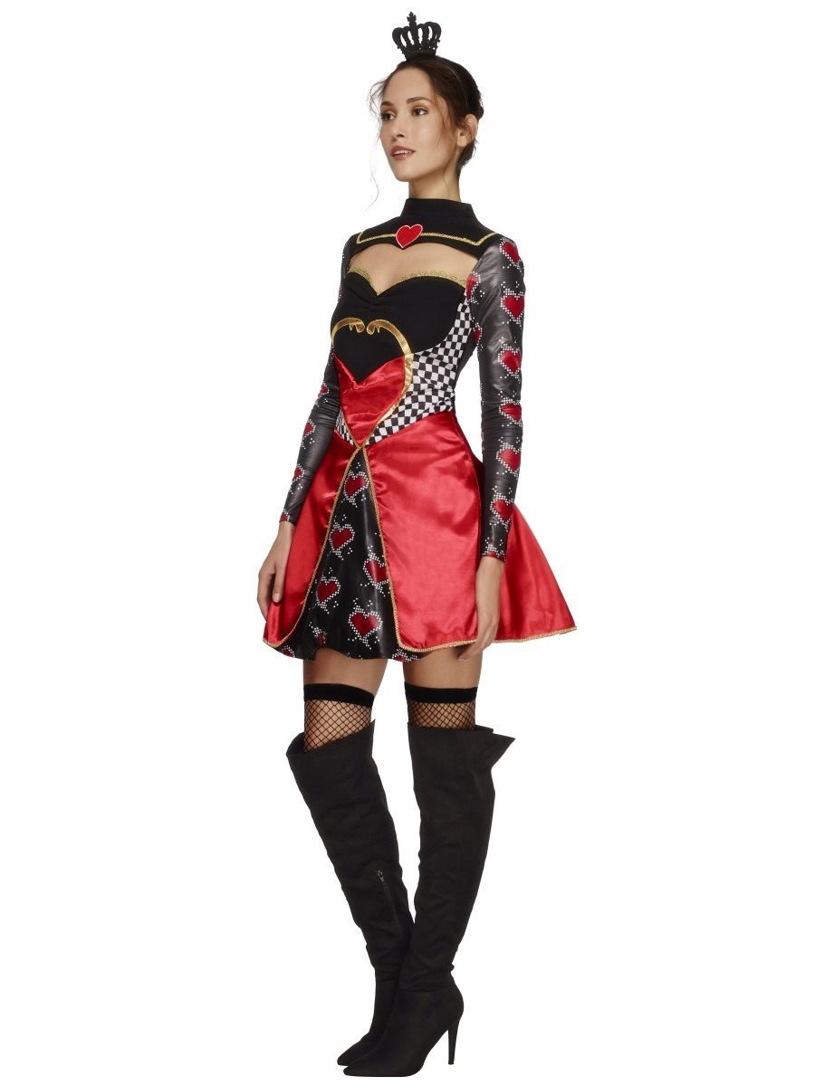 Fever Queen Of Hearts Costume With Dress Side View