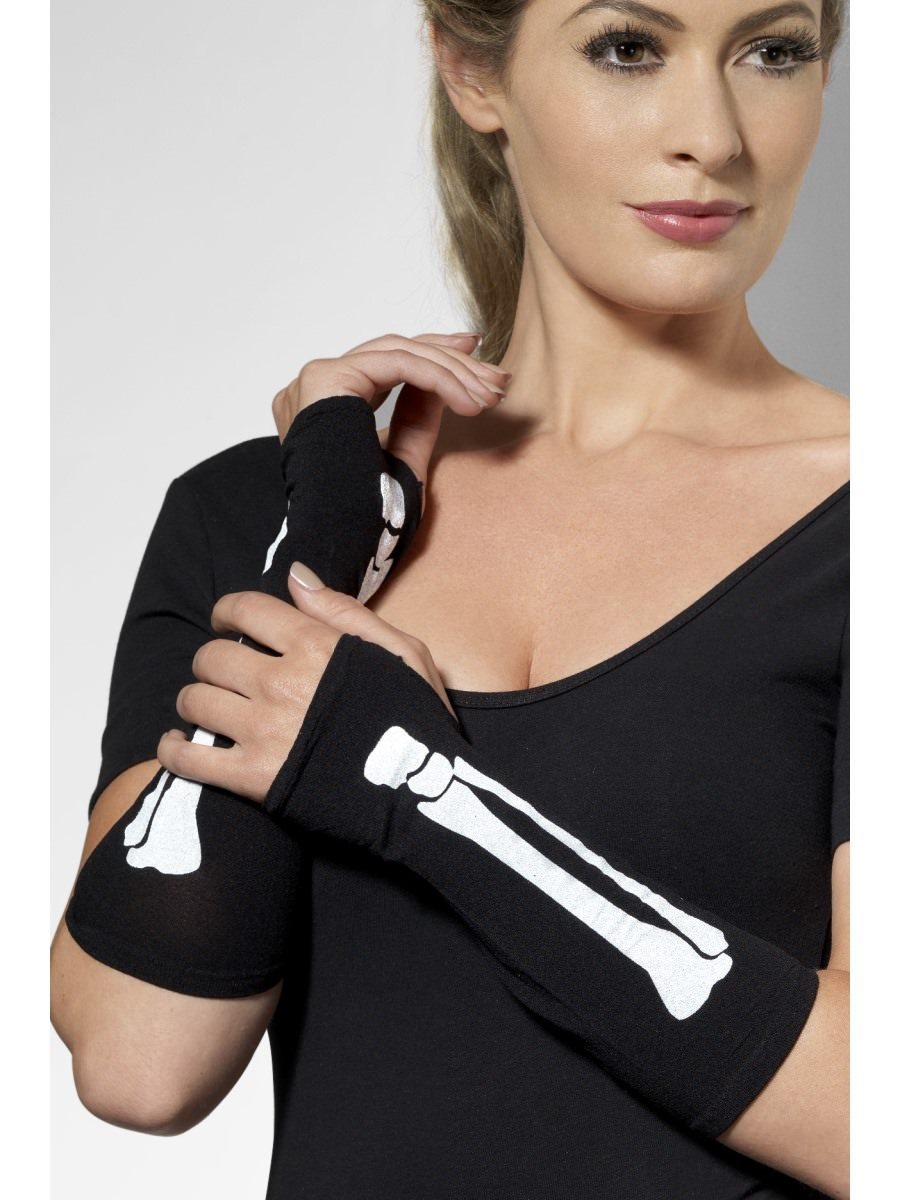 Gloves Skeleton Print