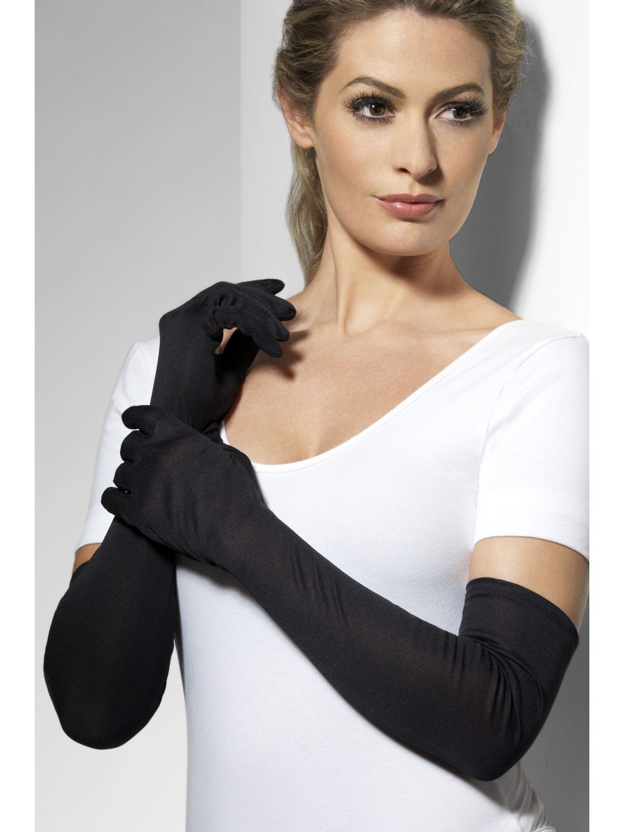 Long Black Gloves