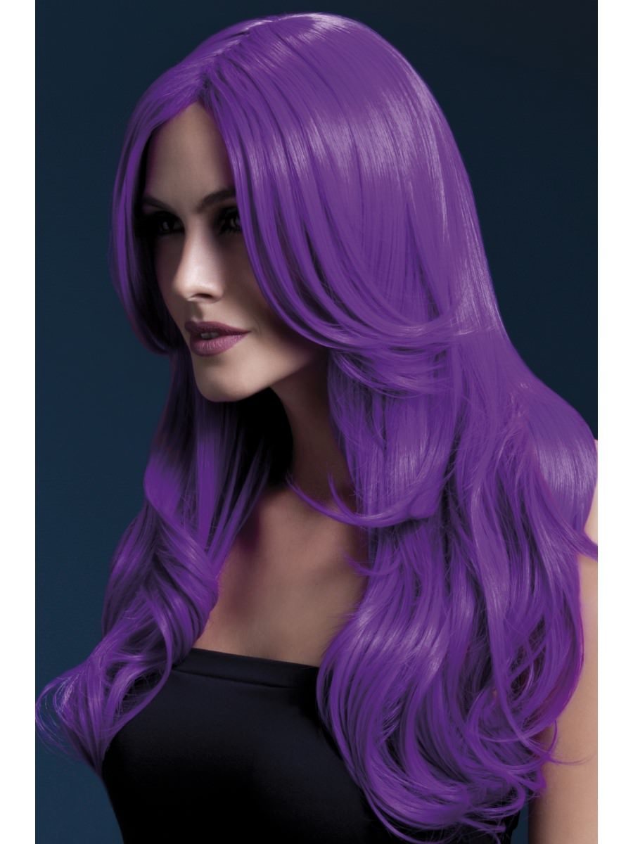 Neon Purple Fever Khloe Wig
