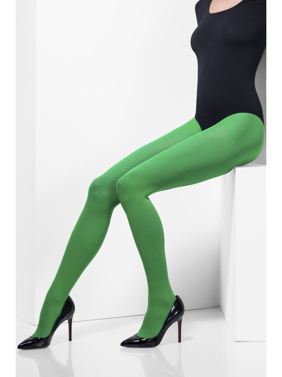 Opaque Tights Green Alternative View1