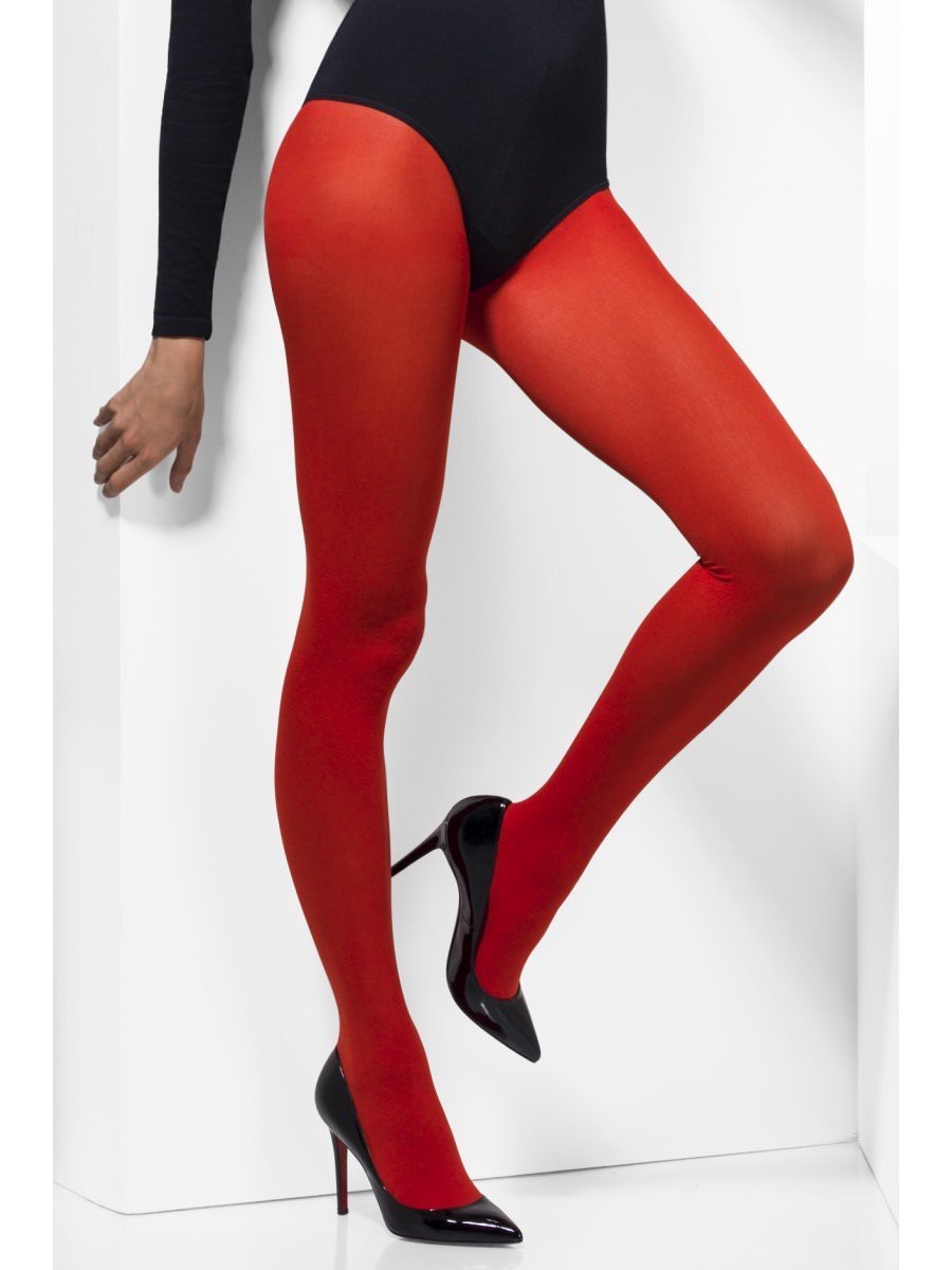 Opaque Tights Red Alternative View1