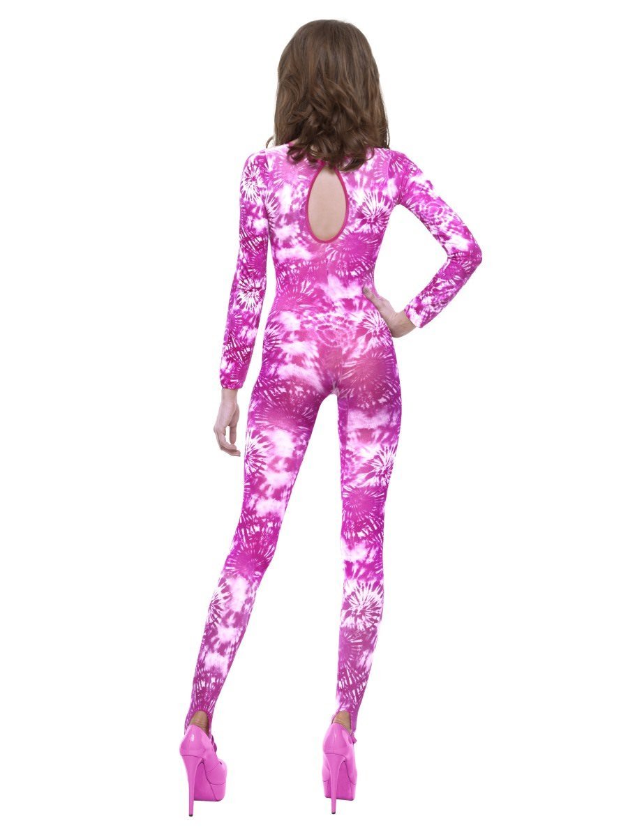 Tie Dye Pink Bodysuit Pink Back View