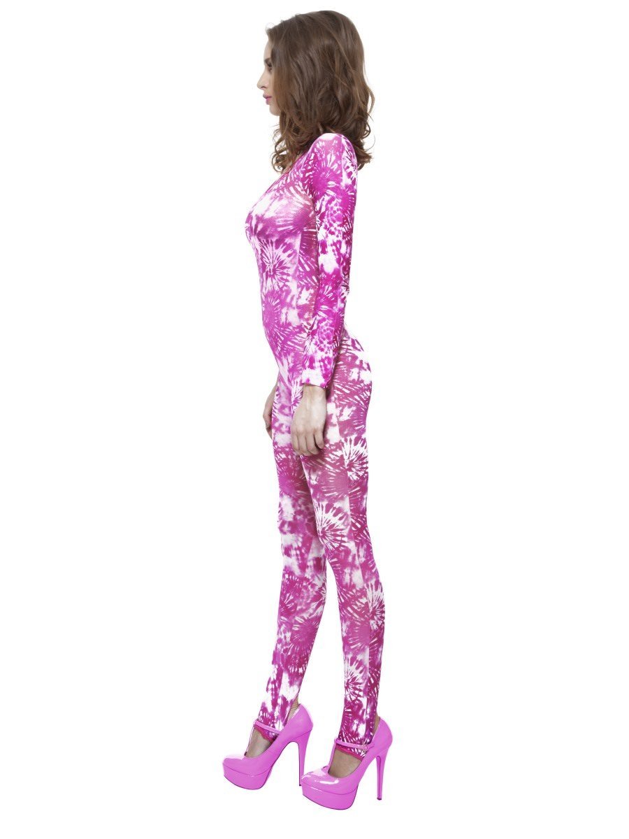 Tie Dye Pink Bodysuit Pink Side View