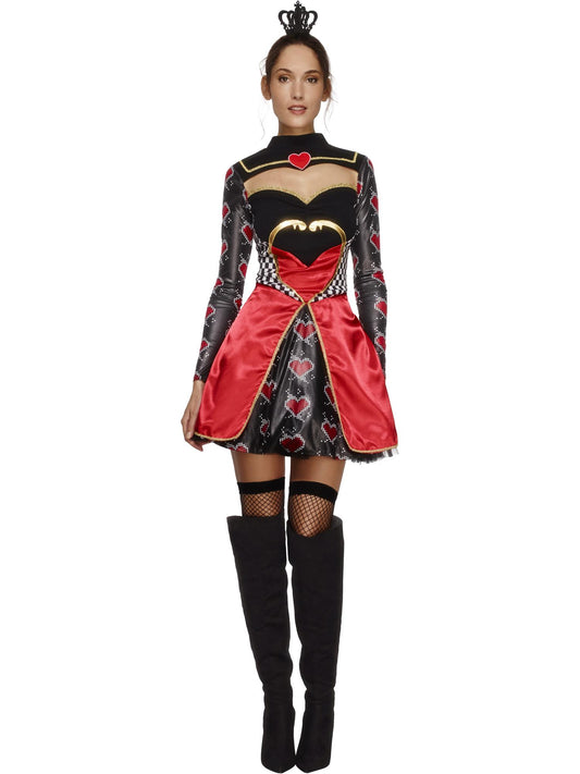 Fever Queen Of Hearts Costume with Dress
