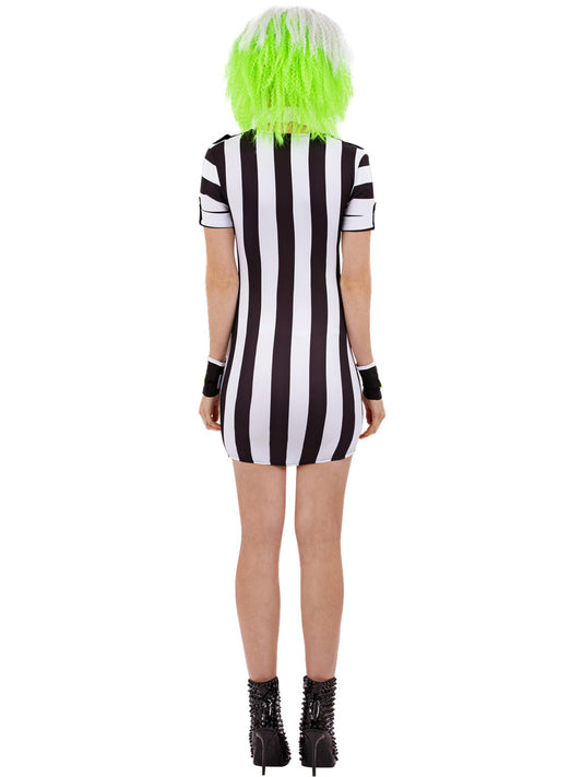 Beetlejuice Womens Shirt Dress Costume