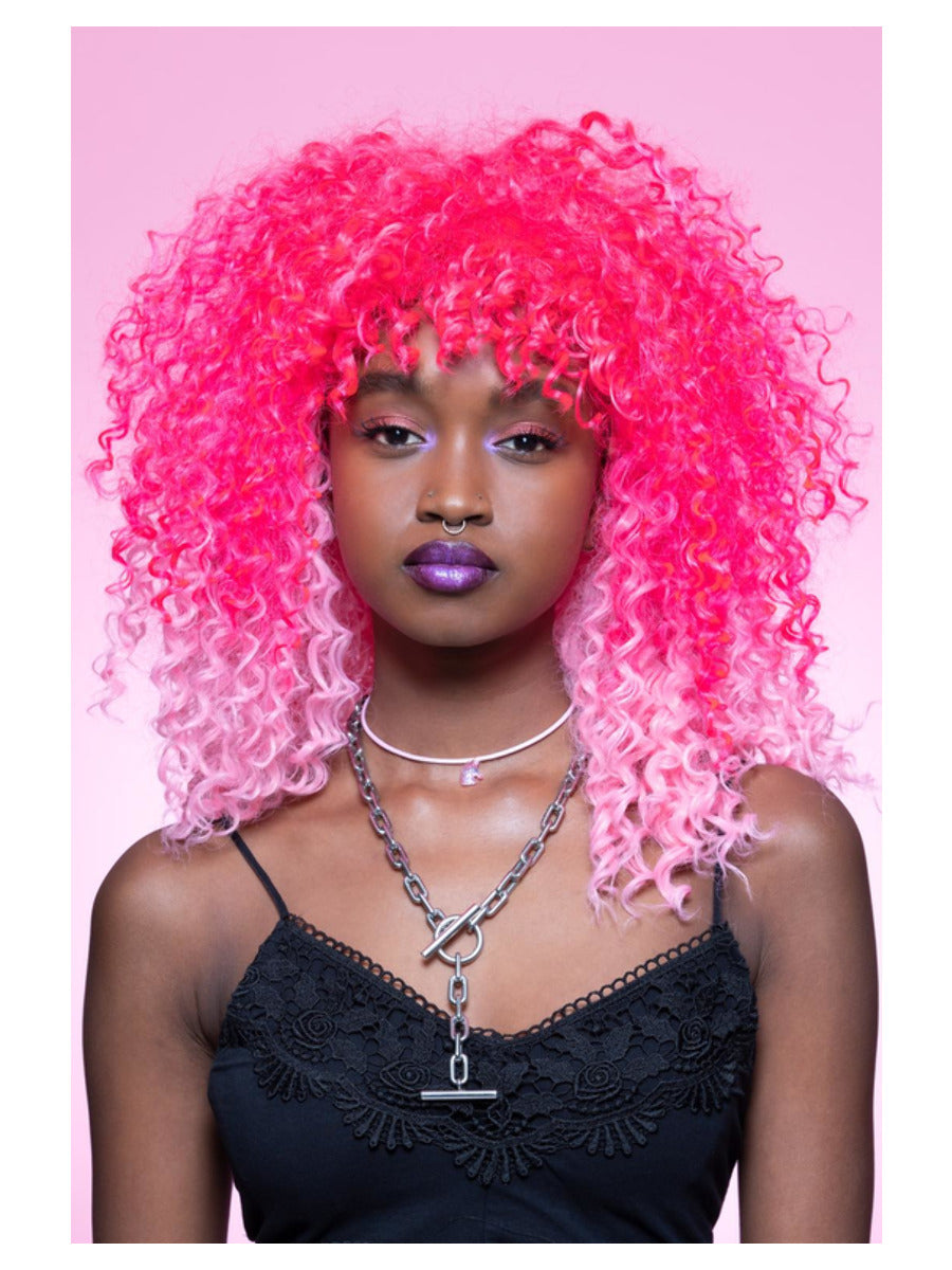 Pink wig on sale hair