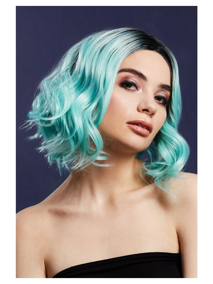 Fever Kourtney Wig Baby Pink Two Toned Blend Curls Long Bob Centre Parting 30cm main image 1