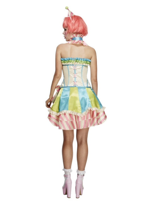 Fever Deluxe Vintage Clown Costume With Corset Back View