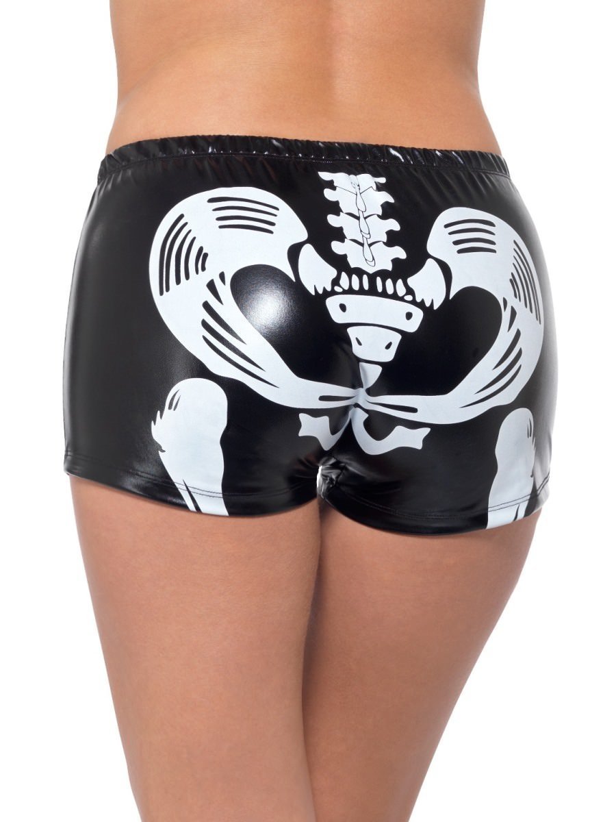 Fever Miss Skeleton Whiplash Hotpants Alternative View 2.jpg