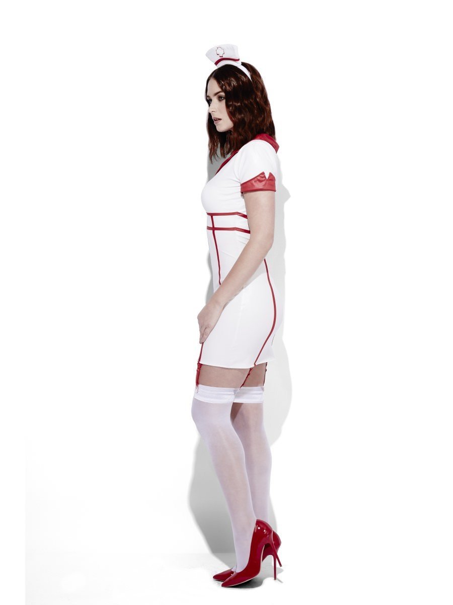 Fever Role Play Nurse Wet Look Costume Side Alternative View1