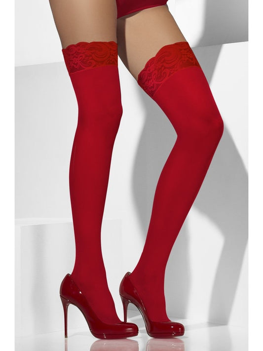 Red Sheer Hold Ups